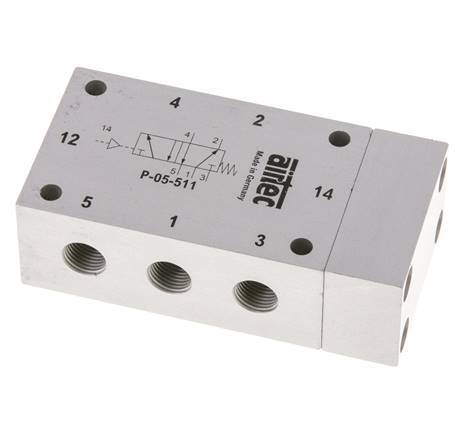 5/2 G1/8'' Air Pilot Valve ATEX 0-10bar/0-140psi Airtec