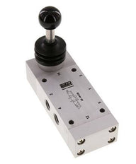5/3 G1/4'' Center Closed Hand Lever Valve 0-12bar/0-168psi Airtec