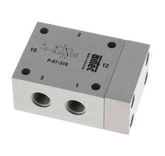 3/2 G1/4'' (G1/8'') Air Pilot Valve 1.5-10bar/21.0-140psi Airtec