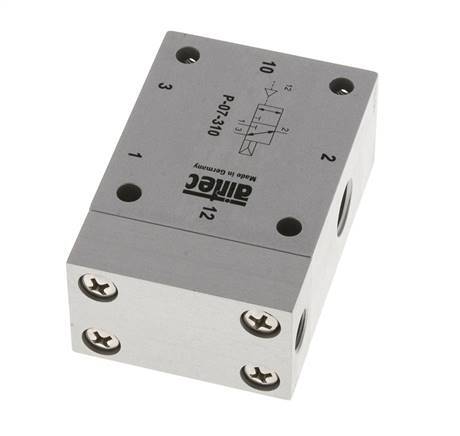 3/2 G1/4'' (G1/8'') Air Pilot Valve 1.5-10bar/21.0-140psi Airtec