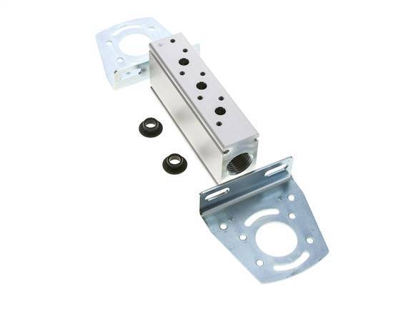 2xG1/2'' Manifold 3-Station Festo 8026220 VABM-B10-25-G12-3-P53