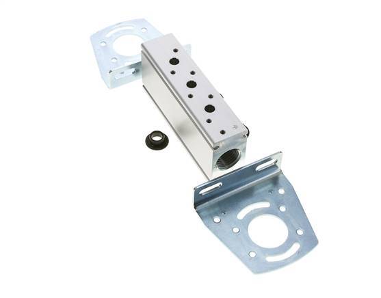 2xG1/2'' Manifold 3-Station Festo 8026220 VABM-B10-25-G12-3-P53