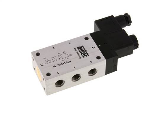5/2 G1/4'' Solenoid Valve 24V DC 2.5-10bar/35.0-140psi Airtec