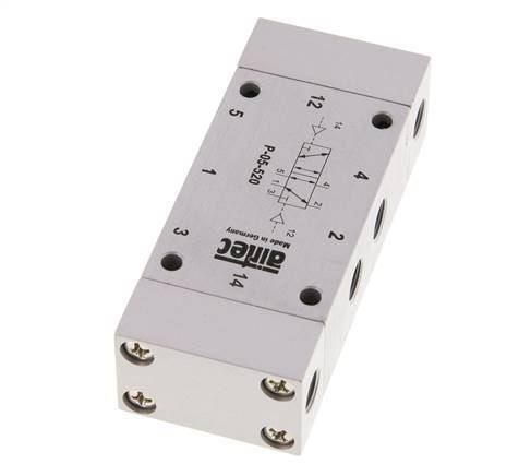 5/2 G1/8'' Bistable Air Pilot Valve 0-10bar/0-140psi Airtec