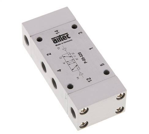 5/2 G1/8'' Bistable Air Pilot Valve 0-10bar/0-140psi Airtec