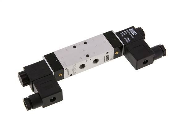 5/3 G1/8'' Exhaust Center Solenoid Valve 230V AC 3-10bar/42-140psi Airtec