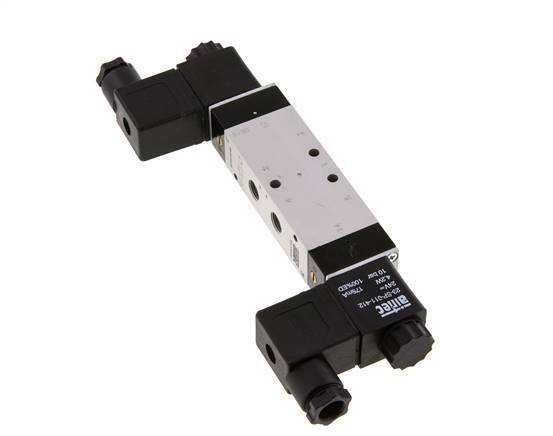 5/3 G1/8'' Exhaust Center Solenoid Valve 230V AC 3-10bar/42-140psi Airtec