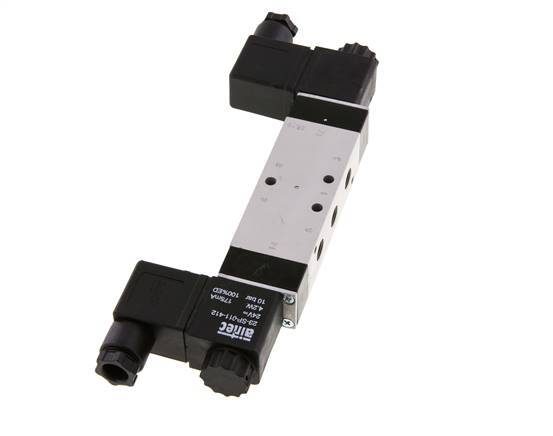 5/3 G1/8'' Exhaust Center Solenoid Valve 230V AC 3-10bar/42-140psi Airtec