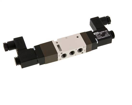 5/3 G1/8'' Center Closed Solenoid Valve 12V DC 2-10bar/28-140psi YPC
