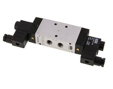 5/3 G1/4'' Pressure Center Solenoid Valve 24V DC 3-10bar/42-140psi Airtec