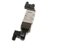 5/3 G1/2'' Exhaust Center Solenoid Valve 24V DC 2-10bar/28-140psi YPC