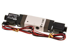 5/2 G1/8'' Bistable Solenoid Valve 24V DC 1.5-10bar/21.0-140psi 2-pin Plug YPC
