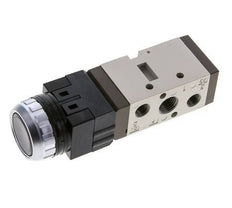 5/2 G1/4'' (G1/8'') Push Button Valve Black 0-8bar/0-112psi YPC