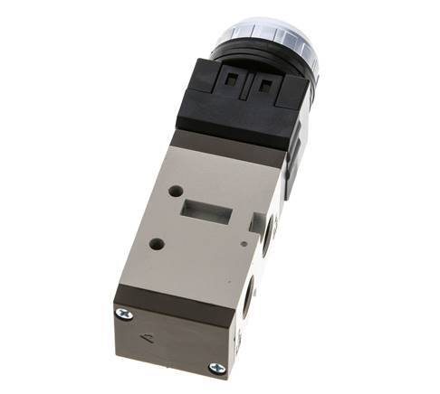 5/2 G1/4'' (G1/8'') Push Button Valve Black 0-8bar/0-112psi YPC