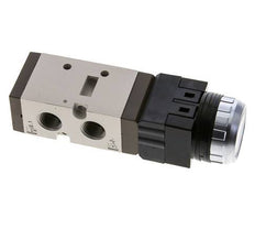 5/2 G1/4'' (G1/8'') Push Button Valve Black 0-8bar/0-112psi YPC