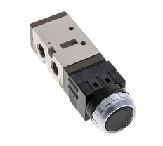 5/2 G1/4'' (G1/8'') Push Button Valve Black 0-8bar/0-112psi YPC