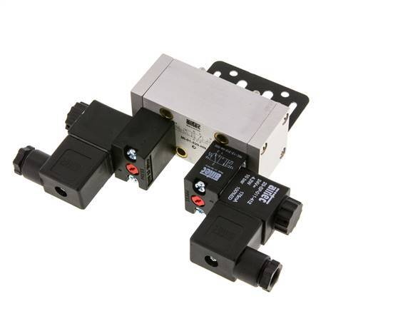 5/2 ISO 5599-1 Bistable Solenoid Valve 24V DC 2-10bar/28-140psi Airtec