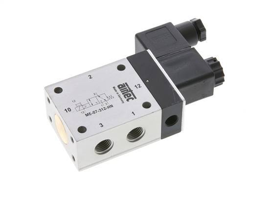 3/2 G1/4'' (G1/8'') Solenoid Valve External Pilot 12V DC -0.95-10bar/-13.2-140psi Airtec