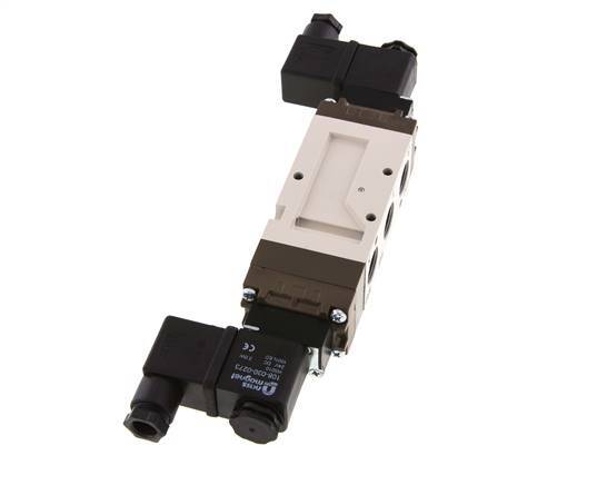 5/3 G3/8'' Exhaust Center Solenoid Valve 24V DC 2-10bar/28-140psi YPC