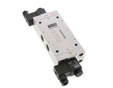 5/3 G1/2'' Center Closed Solenoid Valve 12V DC 3-10bar/42-140psi Airtec