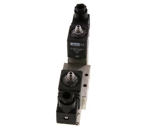 5/2 G1/4'' Bistable Solenoid Valve Stainless Steel 24V DC 2-12bar/28-168psi