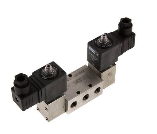 5/2 G1/4'' Bistable Solenoid Valve Stainless Steel 24V DC 2-12bar/28-168psi