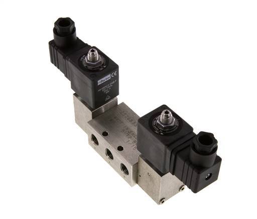 5/2 G1/4'' Bistable Solenoid Valve Stainless Steel 24V DC 2-12bar/28-168psi