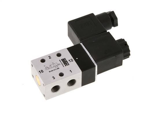 3/2 G1/8'' NO Solenoid Valve 24V DC 2.5-10bar/35.0-140psi Airtec