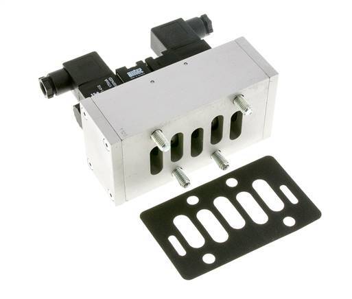 5/3 ISO 5599-3 Exhaust Center Solenoid Valve 230V AC 3-10bar/42-140psi Airtec