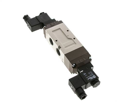 5/3 G1/2'' Exhaust Center Solenoid Valve 115V AC 2-10bar/28-140psi YPC