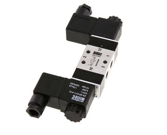 3/2 G1/8'' Bistable Solenoid Valve 12V DC 2.5-10bar/35.0-140psi Airtec