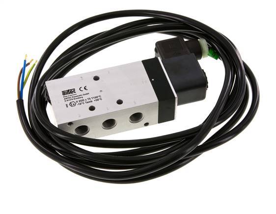 5/2 G1/4'' Solenoid Valve 24V DC ATEX 2.5-10bar/35.0-140psi Airtec