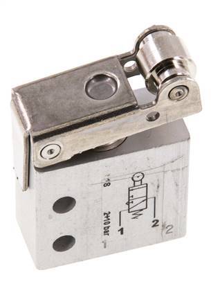 3/2 M5 NO Roller Lever Valve 2-10bar/28-140psi