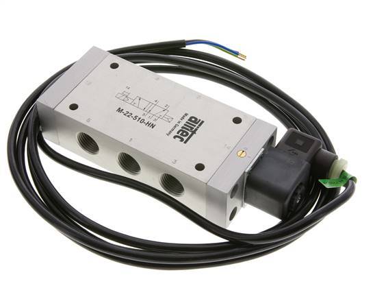 5/2 G1/2'' Solenoid Valve 24V DC ATEX 1-10bar/14-140psi Airtec