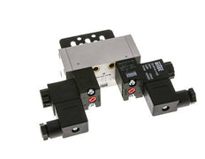 5/3 ISO 5599-1 Exhaust Center Solenoid Valve 230V AC 3-10bar/42-140psi Airtec