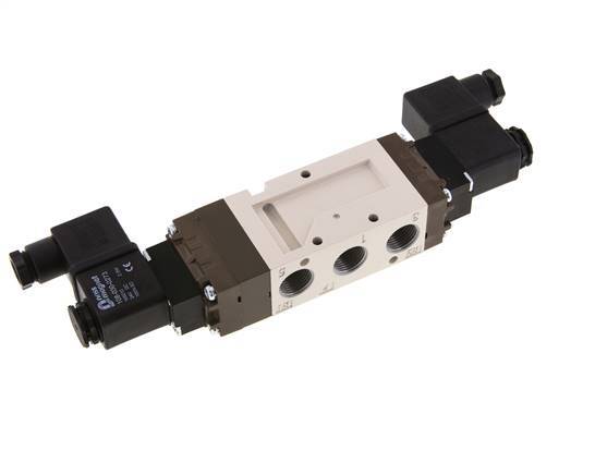 5/3 G3/8'' Exhaust Center Solenoid Valve 24V AC 2-10bar/28-140psi YPC