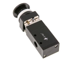 3/2 G1/4'' Universal Palm Button Valve Black 0-8bar/0-112psi E.MC