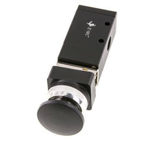 3/2 G1/4'' Universal Palm Button Valve Black 0-8bar/0-112psi E.MC