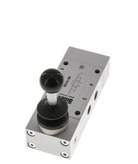 5/3 G1/8'' Center Closed Hand Lever Valve Detent 0-10bar/0-140psi Airtec