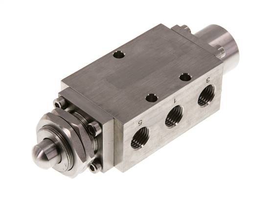 5/2 G1/4'' Stem Valve Stainless Steel -0.95-12bar/-13.2-168psi