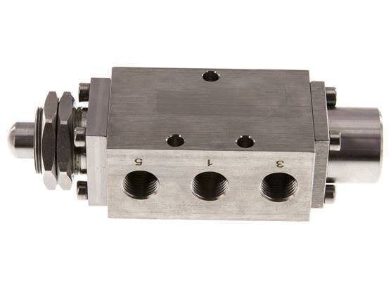 5/2 G1/4'' Stem Valve Stainless Steel -0.95-12bar/-13.2-168psi