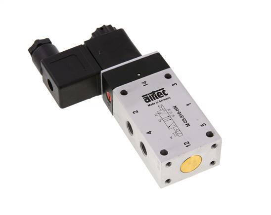 5/2 G1/8'' Solenoid Valve 24V DC 2-10bar/28-140psi Airtec