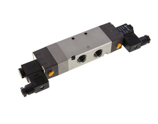 5/3 G1/2'' Exhaust Center Solenoid Valve 12V DC 1.5-8bar/21.0-112psi E.MC