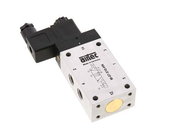 5/2 G1/4'' Solenoid Valve 115V AC 1.5-10bar/21.0-140psi Airtec