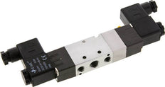 5/3 G1/4'' (G1/8'') Pressure Center Solenoid Valve 24V DC 1.5-8bar/21.0-112psi E.MC