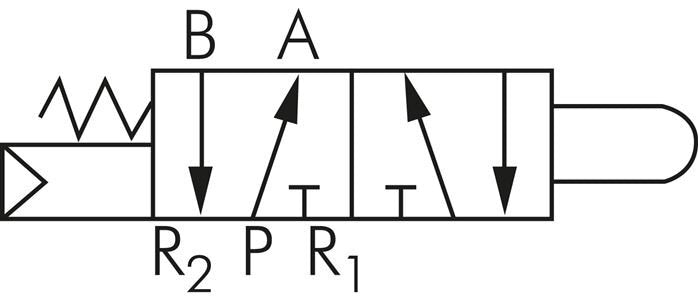 5/2 G1/4'' (G1/8'') Stem Valve 0-8bar/0-112psi YPC
