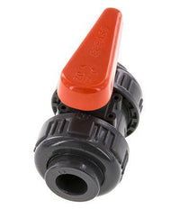 PVC 2-way Ball Valve True Union 16 mm Socket FKM