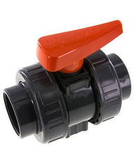 PVC 2-way Ball Valve True Union 63 mm Socket EPDM
