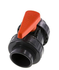 PVC 2-way Ball Valve True Union 63 mm Socket EPDM