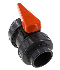 PVC 2-way Ball Valve True Union 63 mm Socket FKM